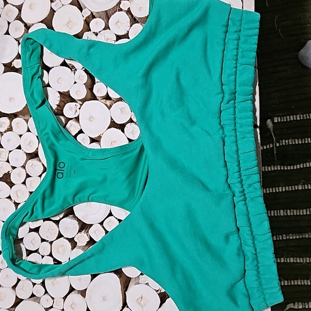 Alo yoga scoop neck sweatshirt bra